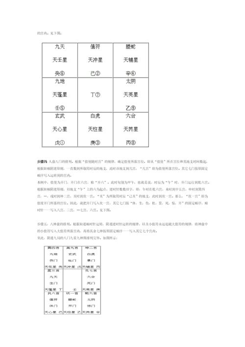 奇门遁甲基础知识入门.docx