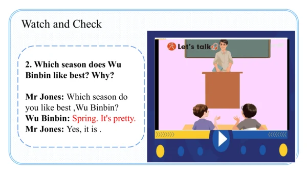 Unit 2 My favourite season Part A Let's talk课件（41张