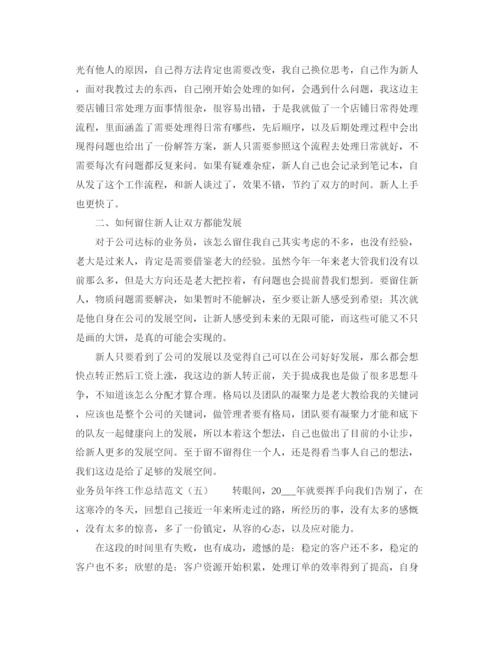 精编之业务员年终工作总结范文2.docx