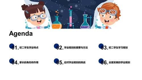 初二学业规划指导PPT模板