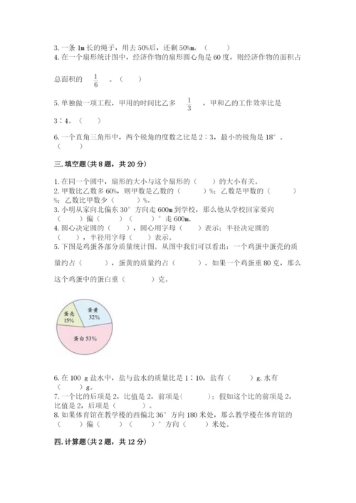 小学数学六年级上册期末卷及答案（易错题）.docx