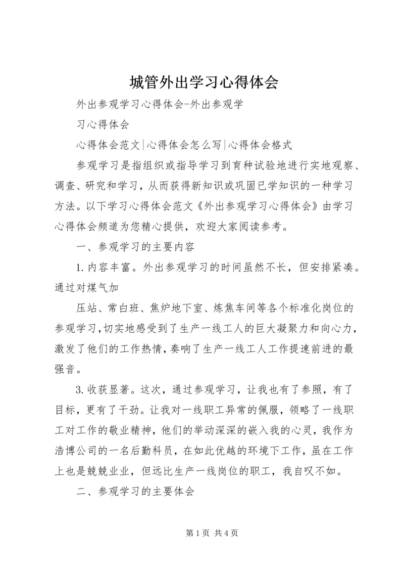 城管外出学习心得体会 (5).docx