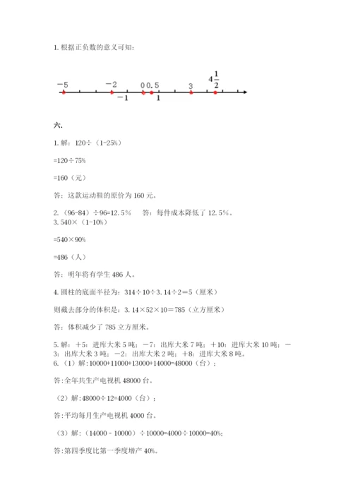 北京版数学小升初模拟试卷及一套参考答案.docx