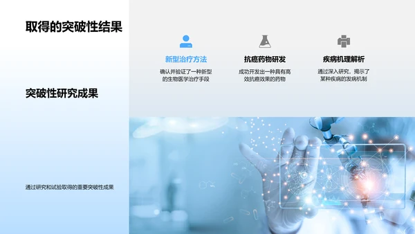 生物医学述职报告PPT模板