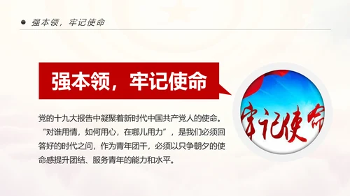 中国共青团学习十九大精神做合格团员PPT
