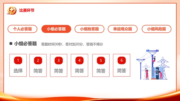 安全生产月知识竞赛PPT模板