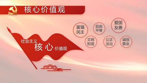 红色大气党建党支部工作述职报告PPT