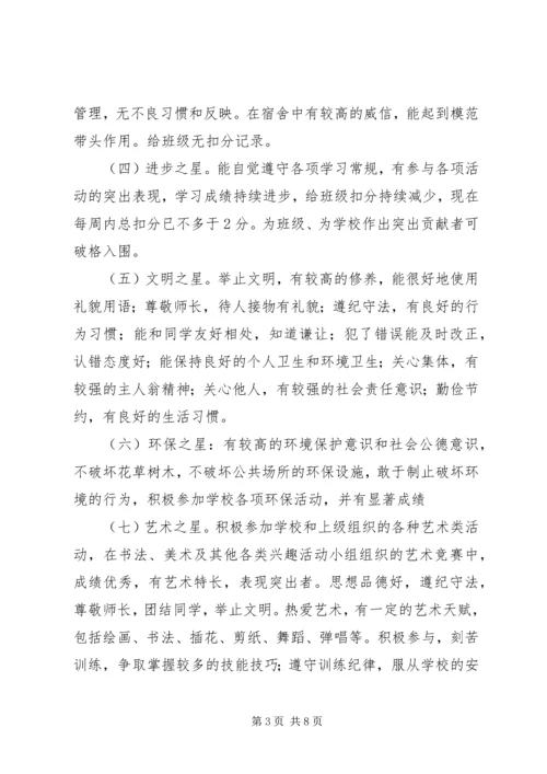 营东一中评优方案.docx