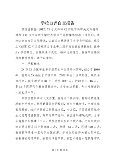 学校自评自查报告 (3).docx