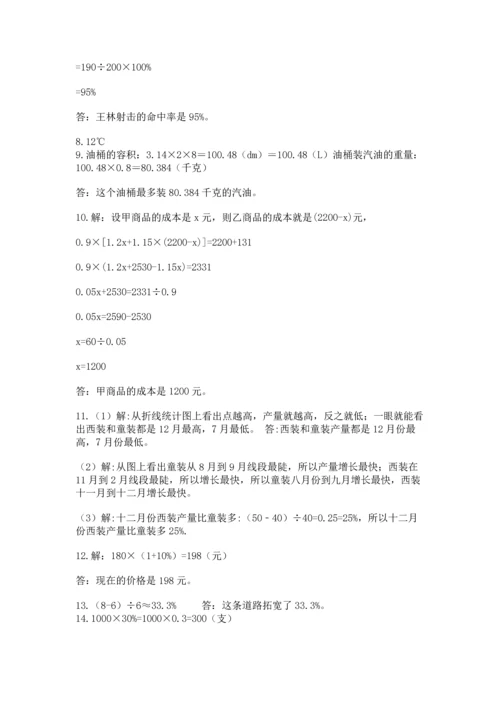 六年级小升初数学应用题50道精品含答案.docx