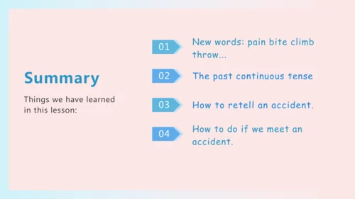 公开课Module 8 Accidents Unit 2 I was trying to pick 