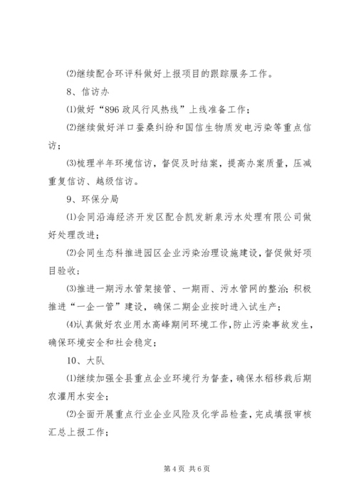 环境保护局的月份工作计划.docx