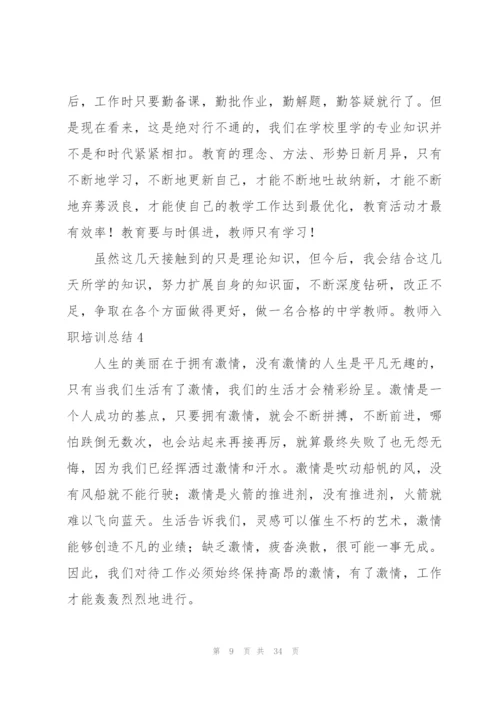 教师入职培训总结10篇.docx