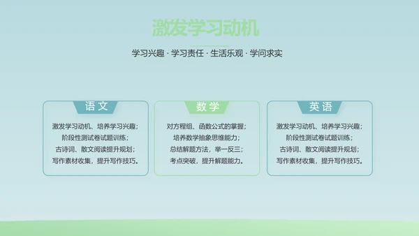 蓝色大气生物学主题班会PPT动态