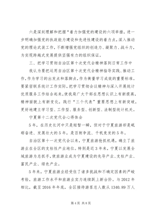 宁夏第十二次党代会学习心得 (2).docx