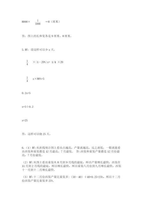 北师大版小学六年级下册数学期末检测试题精品（典优）.docx