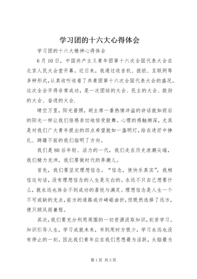 学习团的十六大心得体会 (3).docx