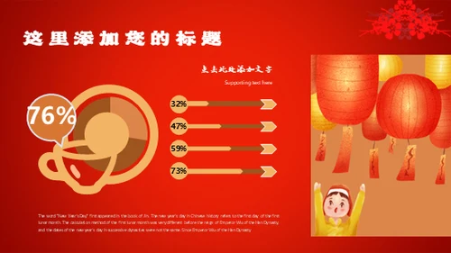 元旦快乐中国年春节新年通用PPT模板