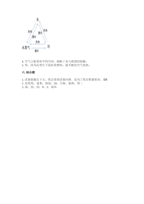 教科版三年级上册科学期末测试卷标准卷.docx