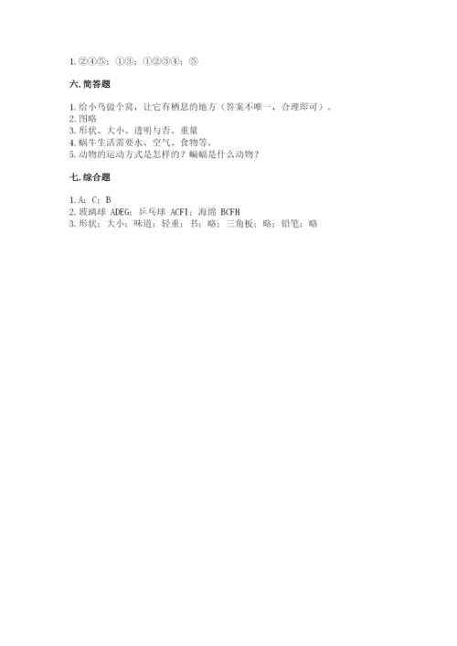 教科版一年级下册科学期末测试卷含答案（巩固）.docx