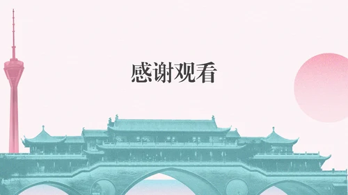 粉蓝色复古风成都旅游攻略