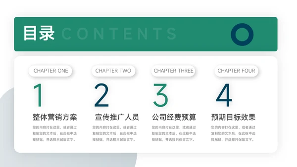 绿色个性剪影品牌营销策划PPT模板