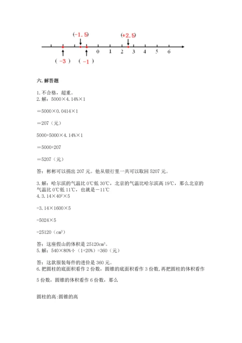 人教版数学六年级下册期末卷精品【名师系列】.docx