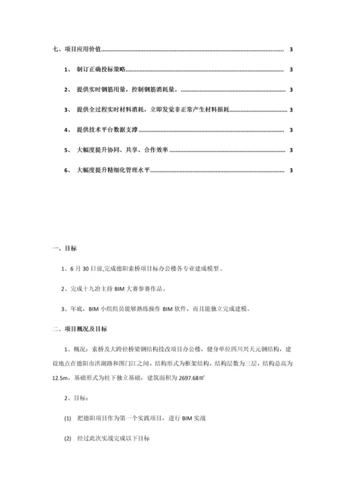 公司BIM优质项目专项策划书.docx