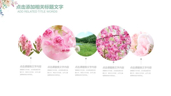 清新花朵妇联妇女之家工作总结汇报PPT