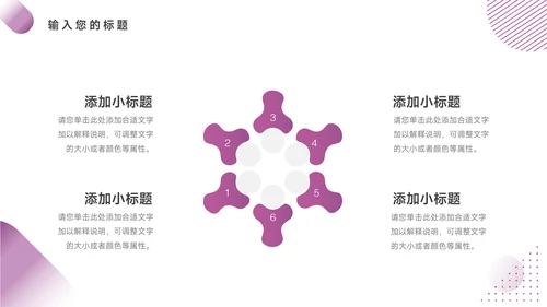 紫色极简新媒体运营报告PPT模板