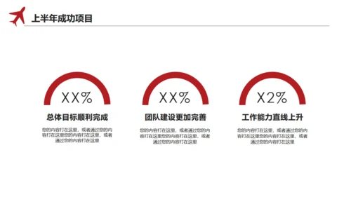 简约型上半年工作总结通用PPT模板