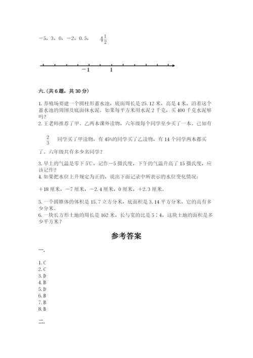 苏教版数学小升初模拟试卷（网校专用）.docx