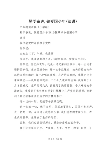 勤学奋进,做爱国少年(演讲).docx