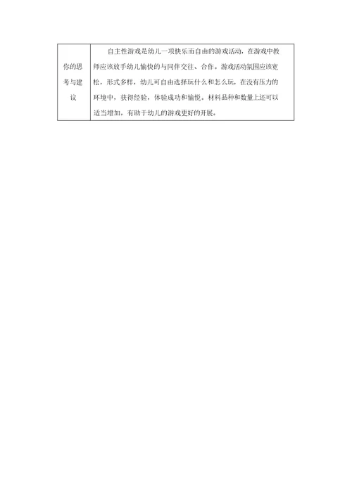 户外自主性游戏观察记录表