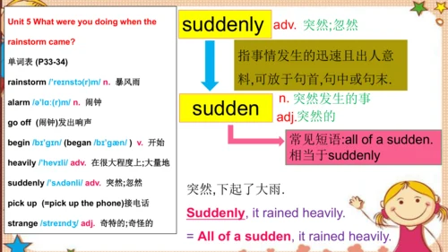 人教版八下Unit 5 What were you doing when the rainstorm