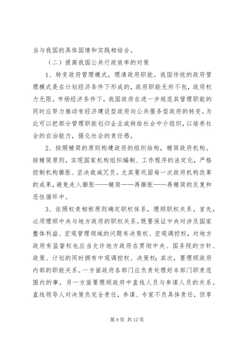 公共行政低效率的成因与对策.docx