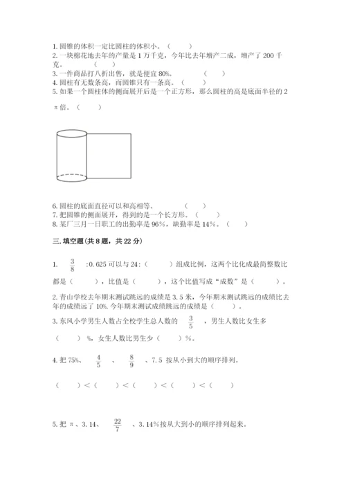 北京版六年级下册数学期中测试卷及完整答案【易错题】.docx