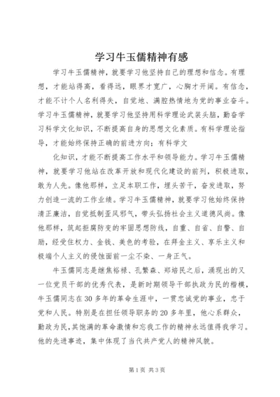 学习牛玉儒精神有感 (5).docx