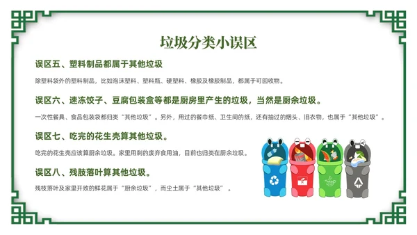 绿色简约风垃圾分类督导员培训课件