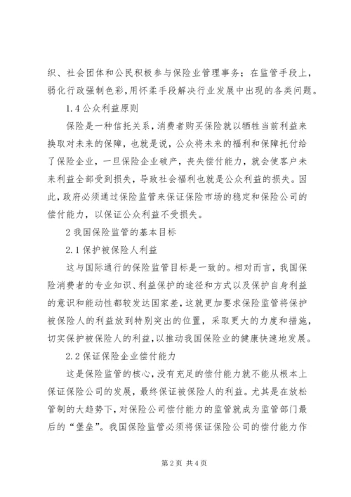 保险监管制原则与目标探索.docx