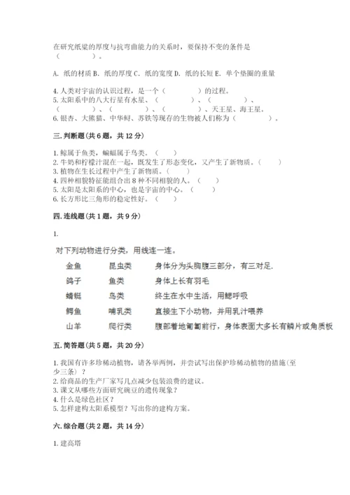 教科版六年级下册科学期末测试卷（a卷）.docx
