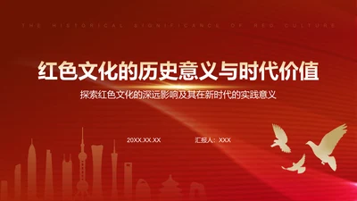 红色党政风文化的历史意义与时代价值PPT模板