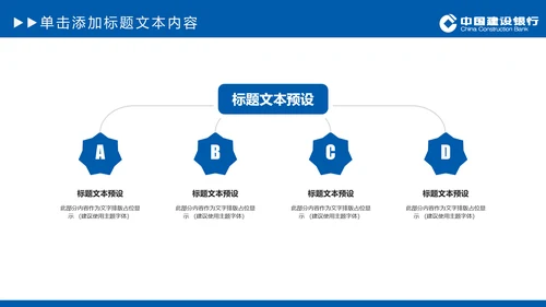 中国建设银行建行总结汇报PPT模板