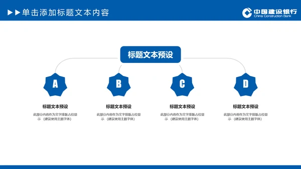 中国建设银行建行总结汇报PPT模板