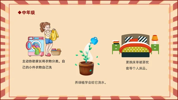 红色复古儿童中小学劳动光荣劳动课件PPT