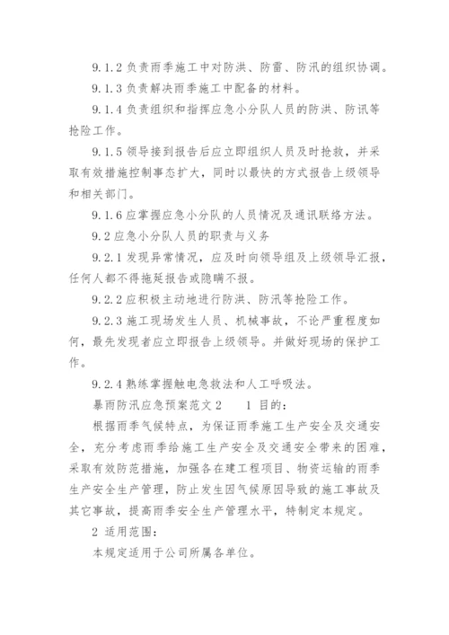 暴雨防汛应急预案范文.docx