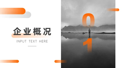 简约黑白风企业年度工作总结通用PPT模板