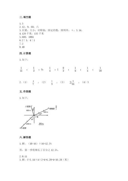 小学六年级数学上册期末卷带答案（综合卷）.docx