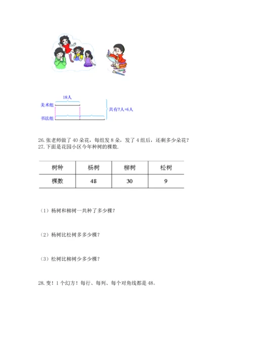 二年级上册数学应用题100道【中心小学】.docx