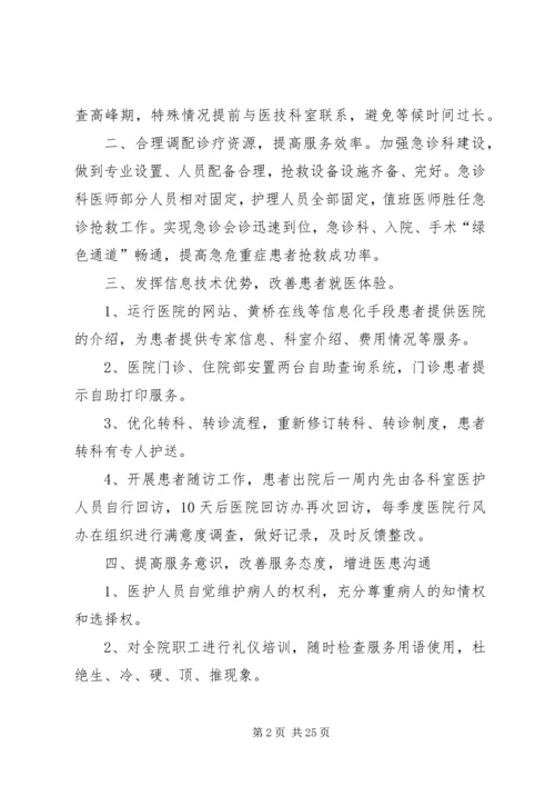 二院改善医疗服务行动自评报告.docx